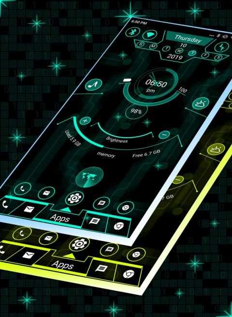 Radical Launcher 2019 - Hi-tech theme screenshot 4