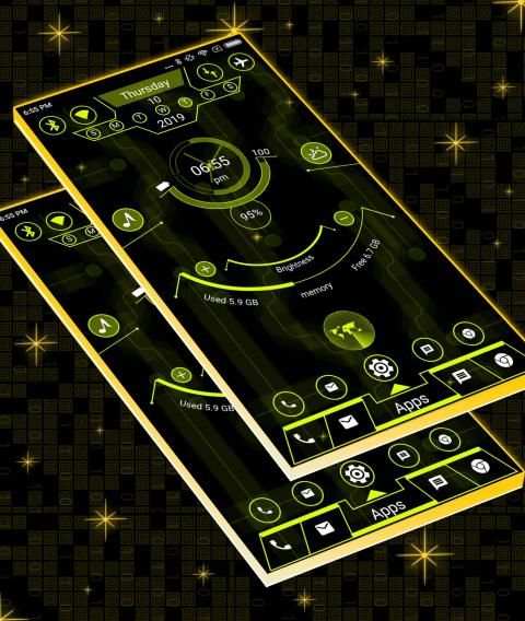Radical Launcher 2019 - Hi-tech theme screenshot 2