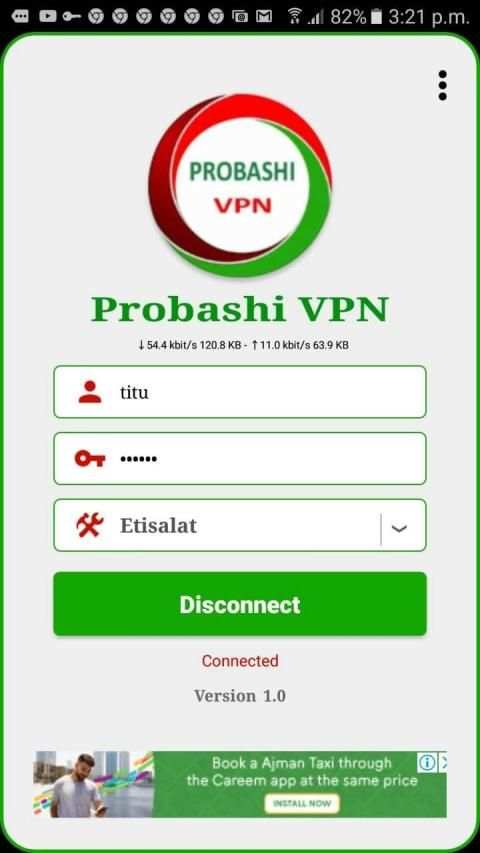 Probashi VPN screenshot 3