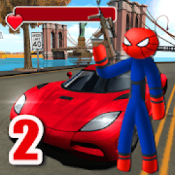 Spider Stickman Rope Hero Gang star mafia crime icon