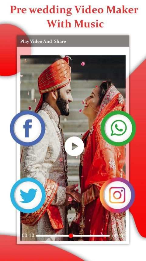 Pre wedding Video Maker With Music screenshot 1
