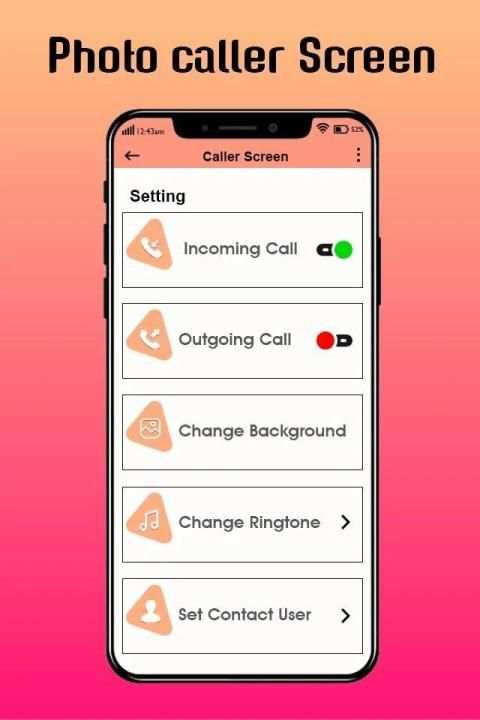 Photo Caller Screen - HD Photo Caller ID स्क्रीनशॉट 2