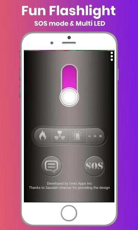 Fun Flashlight - SOS Mode and Multi LED स्क्रीनशॉट 3