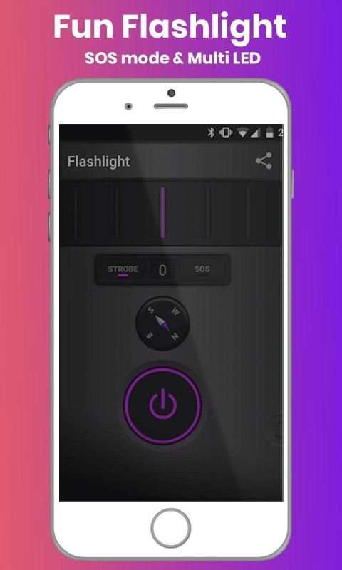 Fun Flashlight - SOS Mode and Multi LED स्क्रीनशॉट 1