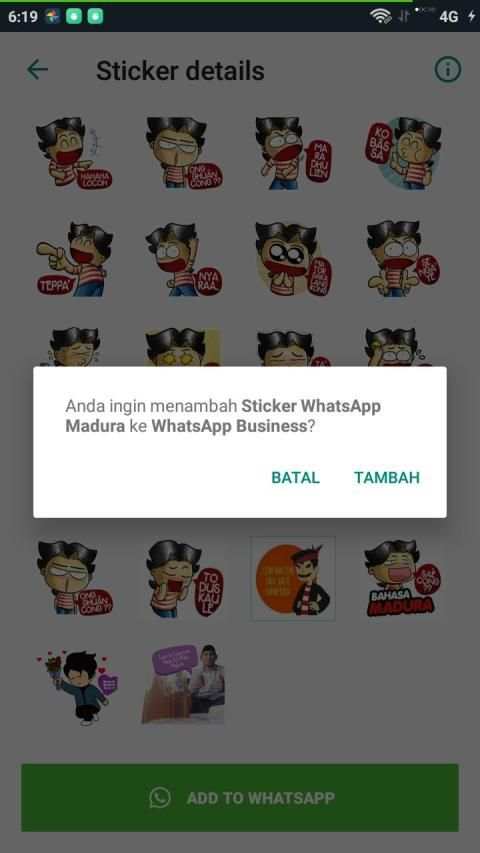 Sticker WA Bahasa Madura 2019 screenshot 3