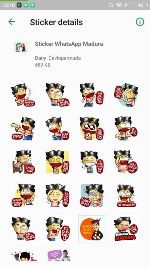 Sticker WA Bahasa Madura 2019 screenshot 4