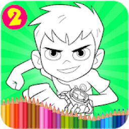 Coloring Pages For Ben Ten Alines आइकन