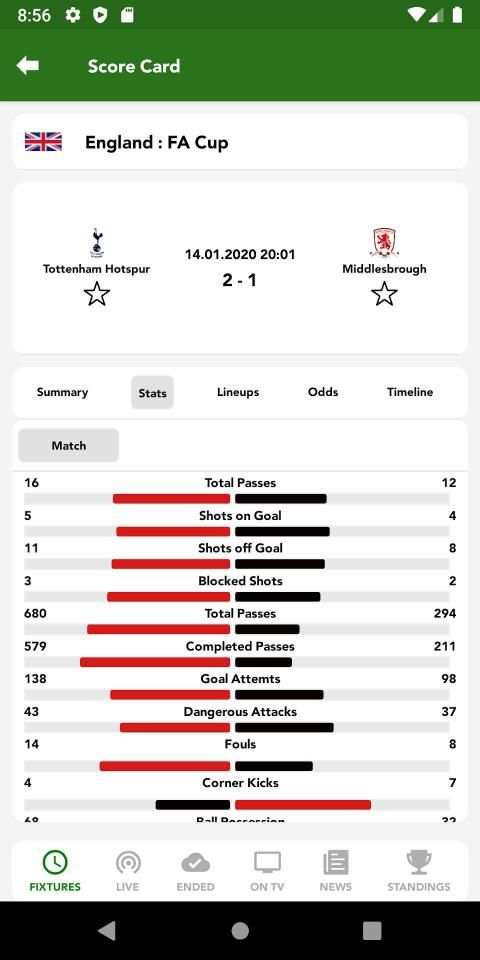 Soccer Livescore screenshot 5