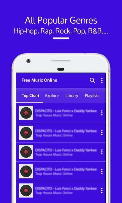 Free Music Player - Tube Mp3 Music Player Download screenshot 1