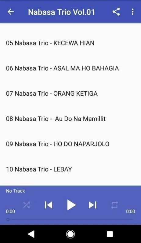 Lagu Batak Nabasa Trio Offline screenshot 4