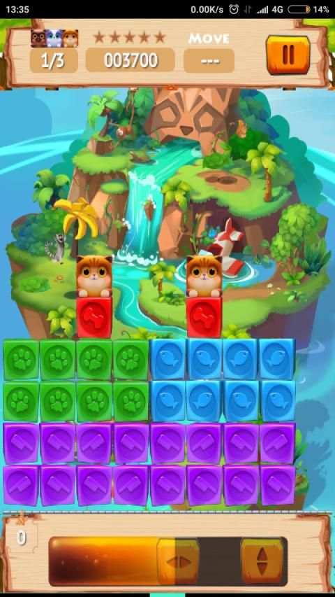 Crush Cubes - Cat Rescue screenshot 2