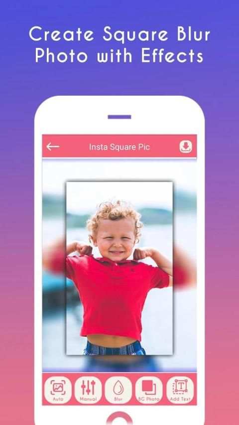 Insta Square Pic - Square Blur No Crop Pic Editor स्क्रीनशॉट 2
