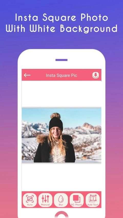 Insta Square Pic - Square Blur No Crop Pic Editor स्क्रीनशॉट 4