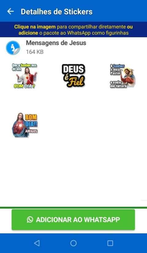 Figurinhas e Status de Jesus - WAStickerApps screenshot 5