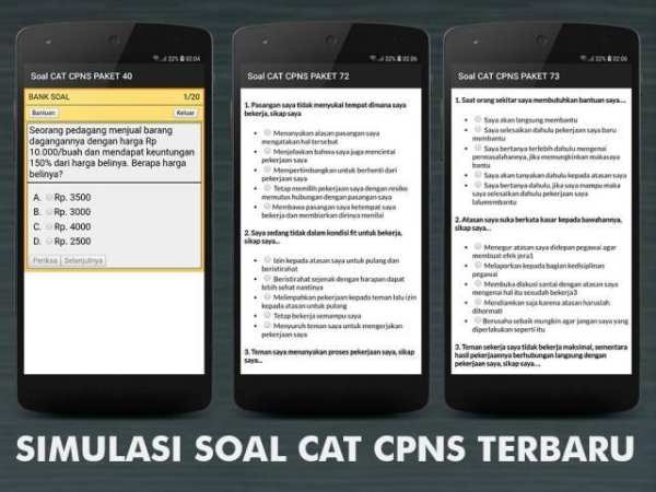 SOAL SIMULASI TES CAT CPNS TERBARU 2019 screenshot 1