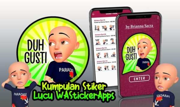 Stiker Lucu WA WAStickerApps screenshot 5