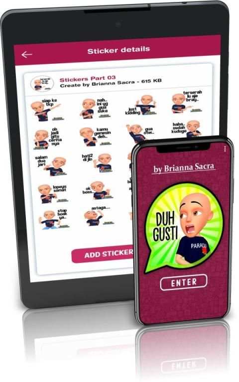 Stiker Lucu WA WAStickerApps screenshot 1