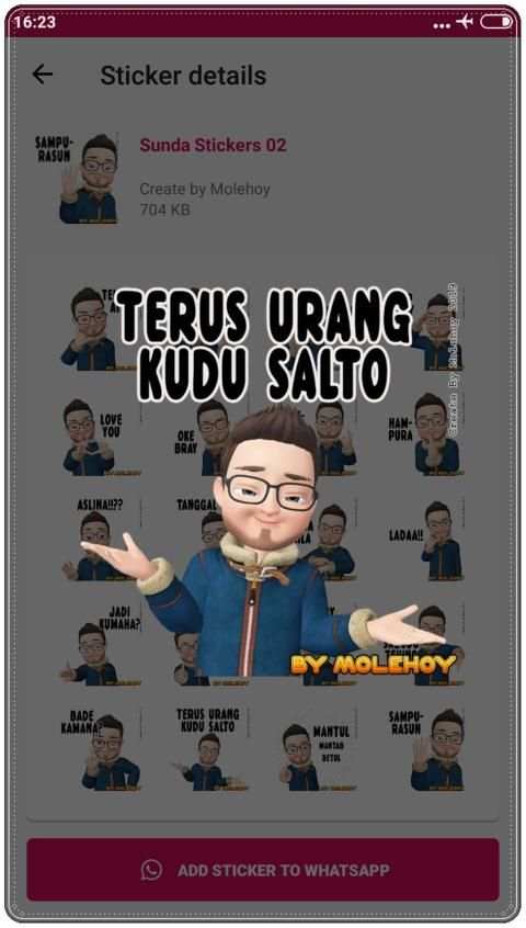 Sunda Stiker Lucu WAStickerApps screenshot 4