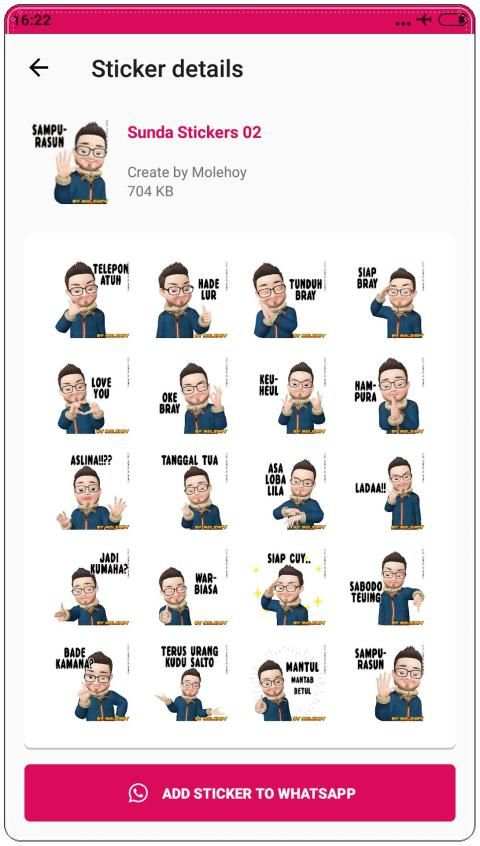 Sunda Stiker Lucu WAStickerApps screenshot 8