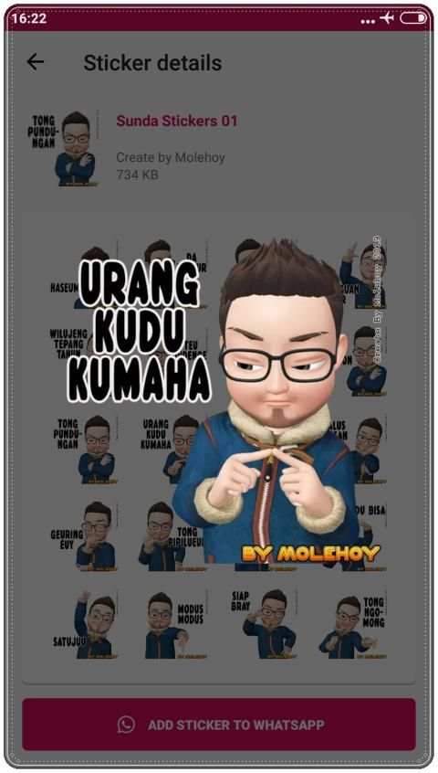 Sunda Stiker Lucu WAStickerApps screenshot 1