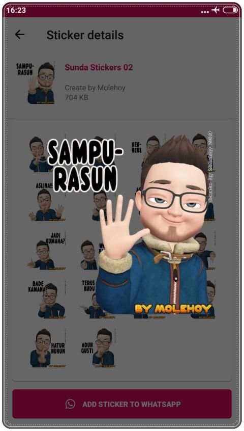 Sunda Stiker Lucu WAStickerApps screenshot 6