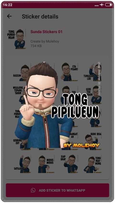 Sunda Stiker Lucu WAStickerApps screenshot 2