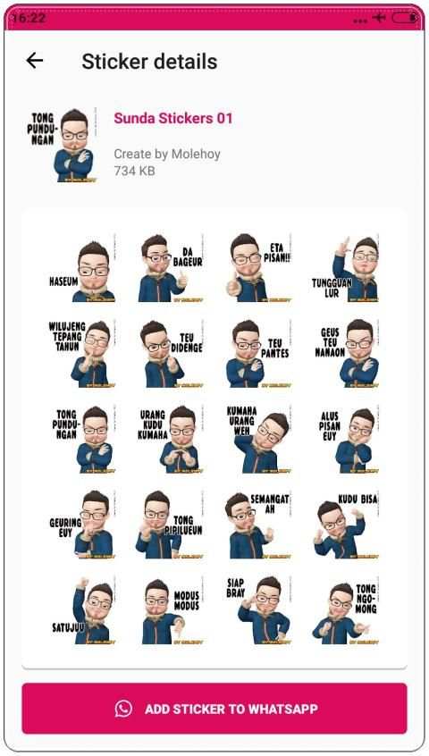 Sunda Stiker Lucu WAStickerApps screenshot 10