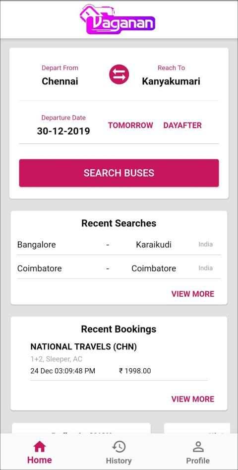 Vaganan - Online Bus Ticket Booking screenshot 6
