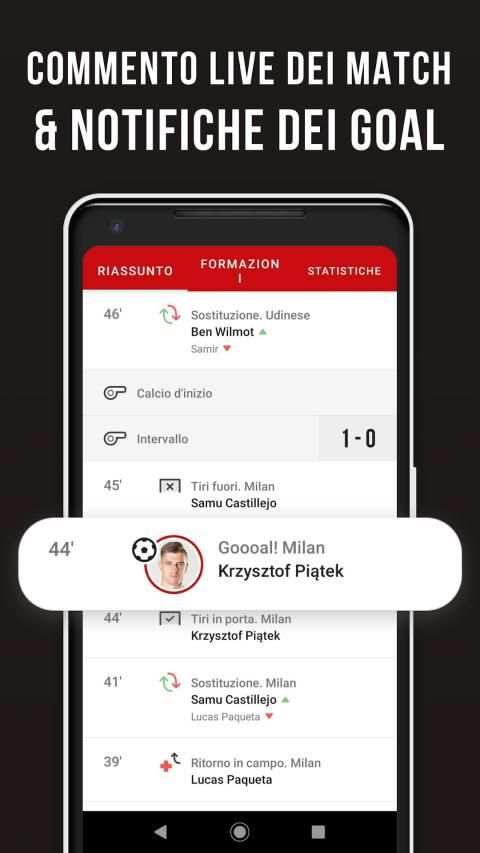 Rossoneri Live – App non ufficiale di Milan screenshot 6