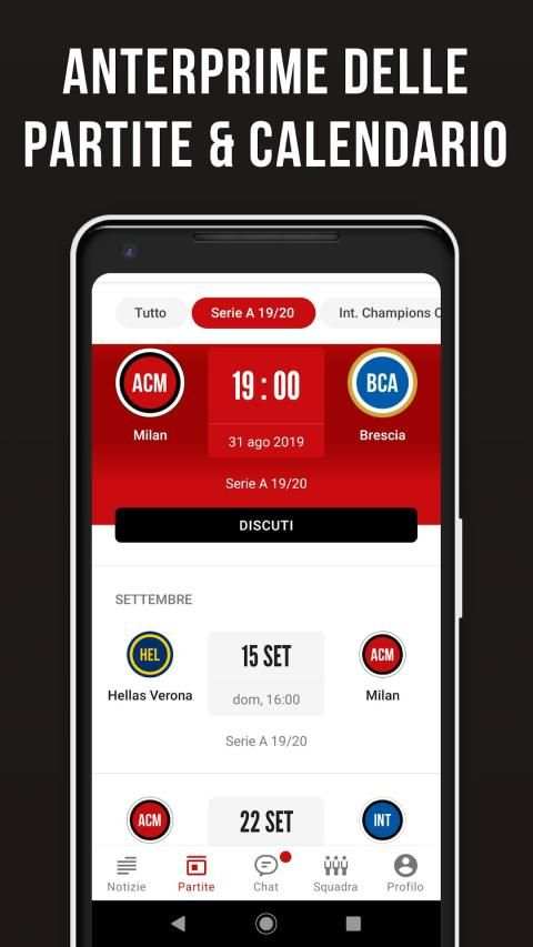 Rossoneri Live – App non ufficiale di Milan screenshot 2