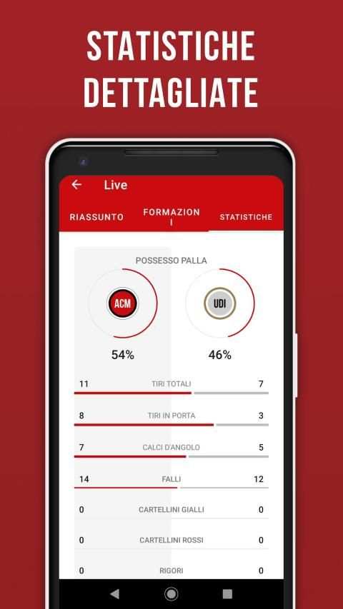 Rossoneri Live – App non ufficiale di Milan screenshot 1