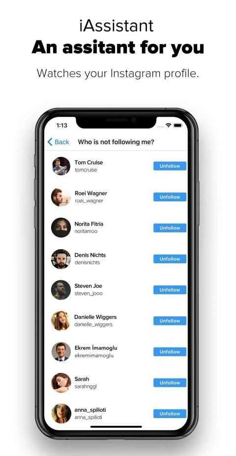 iAssistant Followers Analysis for Instagram screenshot 3