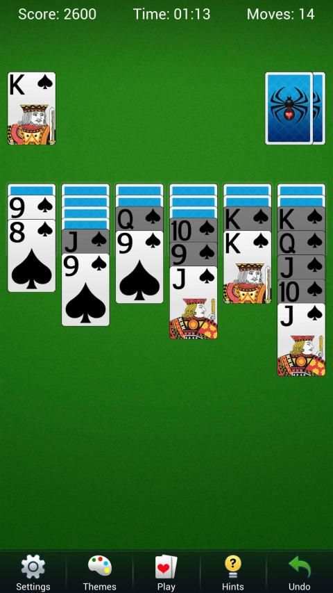 Spider Lite - Brand New Solitaire Card Game screenshot 3