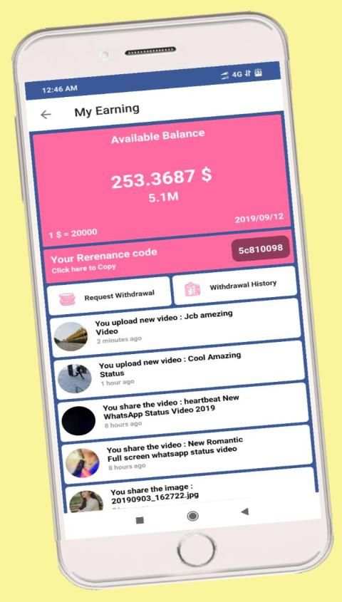 Eago Status - Earn Money & Status Downloader स्क्रीनशॉट 6