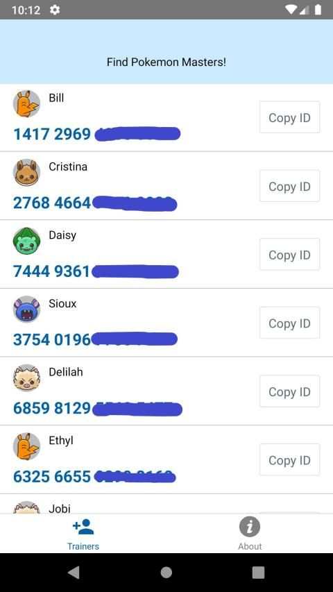 Friends for Pokemon Masters स्क्रीनशॉट 1