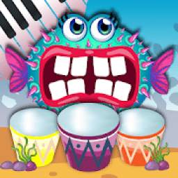 Baby Fish Music Piano,Drum