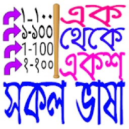 এক থেকে একশো (সকল ভাষা)/ 1 from 100 أيقونة
