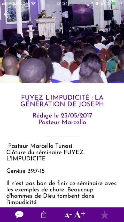 Pasteur Marcello Tunasi screenshot 5