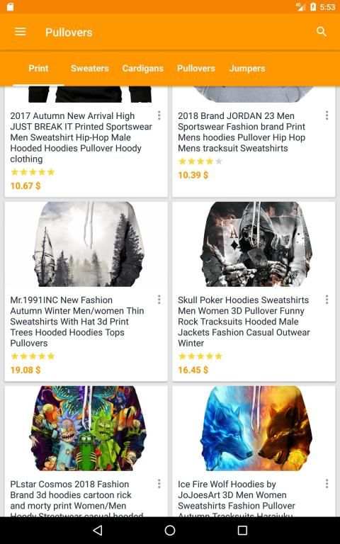 Electronics and clothes shopping screenshot 9