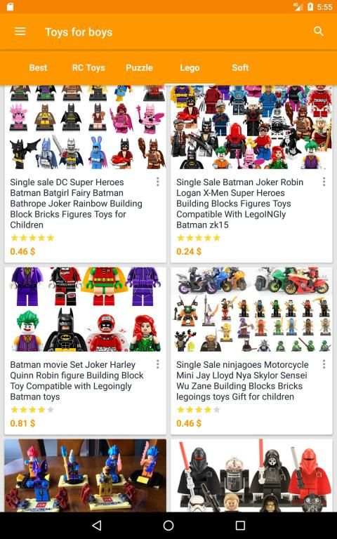 Electronics and clothes shopping screenshot 2
