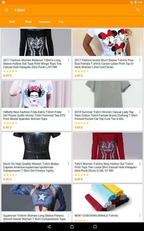 Electronics and clothes shopping screenshot 19