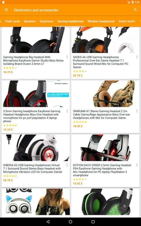 Electronics and clothes shopping screenshot 30