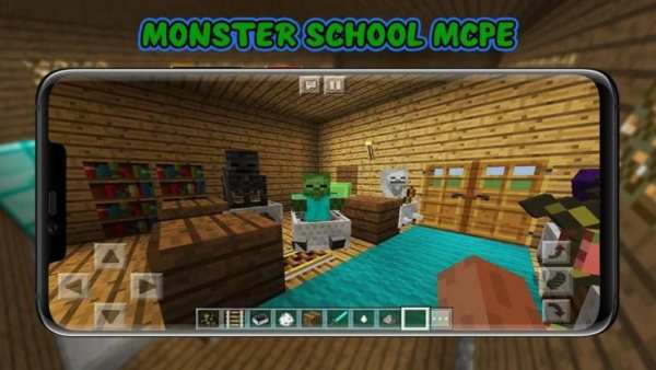 Zombie Monster Horror School for MCPE screenshot 1