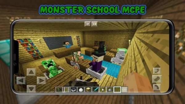 Zombie Monster Horror School for MCPE screenshot 3