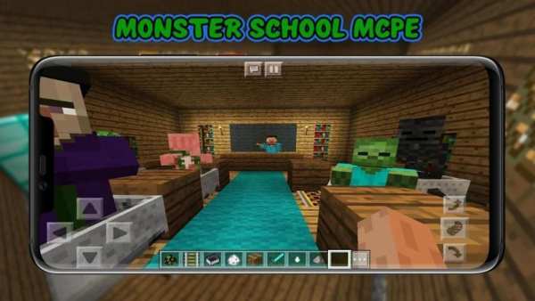 Zombie Monster Horror School for MCPE screenshot 2