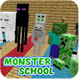 ikon Zombie Monster Horror School for MCPE