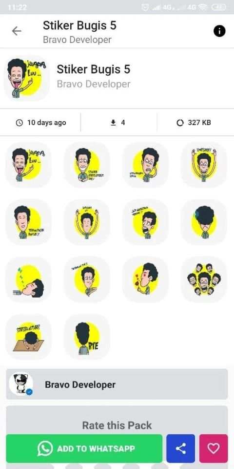 Stiker Bugis Makassar Untuk WhatsApp screenshot 2