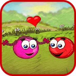 Red Roller Ball 3: Bouncing Ball Love Adventure