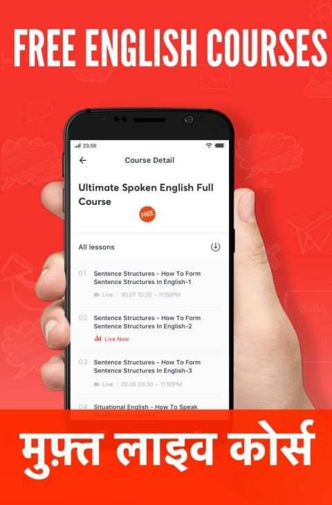 Live English Classes अंग्रेज़ी बोलना सीखें screenshot 2