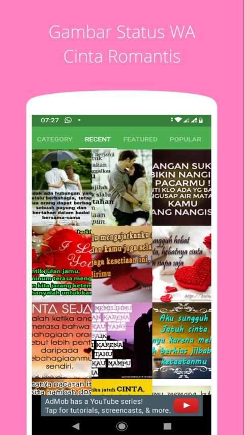 Gambar Status WA Cinta Romantis screenshot 4